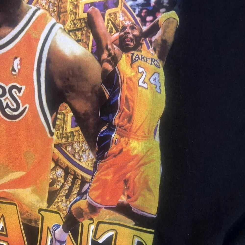 Kobe Bryant FIVE Championship Rings T-Shirt Sz 4XL Gildon Ultra Cotton - Picture 6 of 8